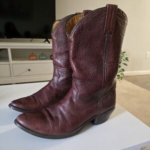 Vintage double H cowboy leather boots